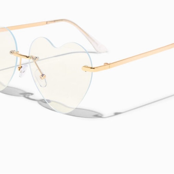 NWT heart shaped glasses blue light reducing - Picture 2 of 3